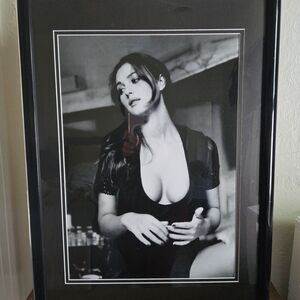 Elegant Black and White Framed Art Print